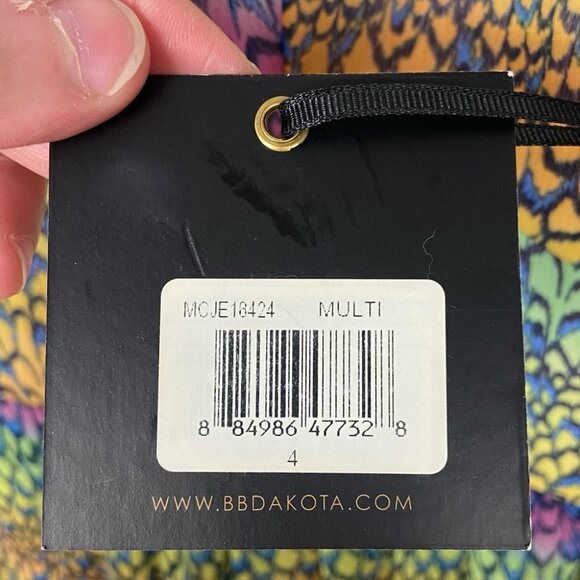 BB Dakota Keelia Tank Mini Dress Multicolor Print Revolve Size 4 Summer Boho NWT - Picture 10 of 14